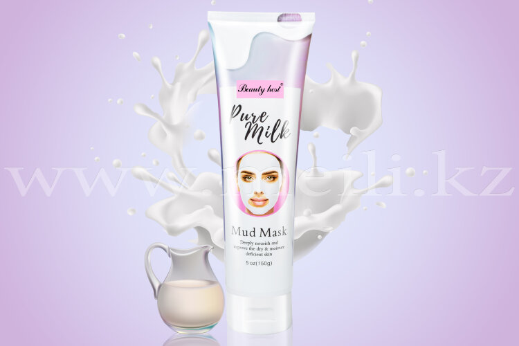 Маска для проблемной и чувствительной кожи лица «Mud mask» молоко. арт 975